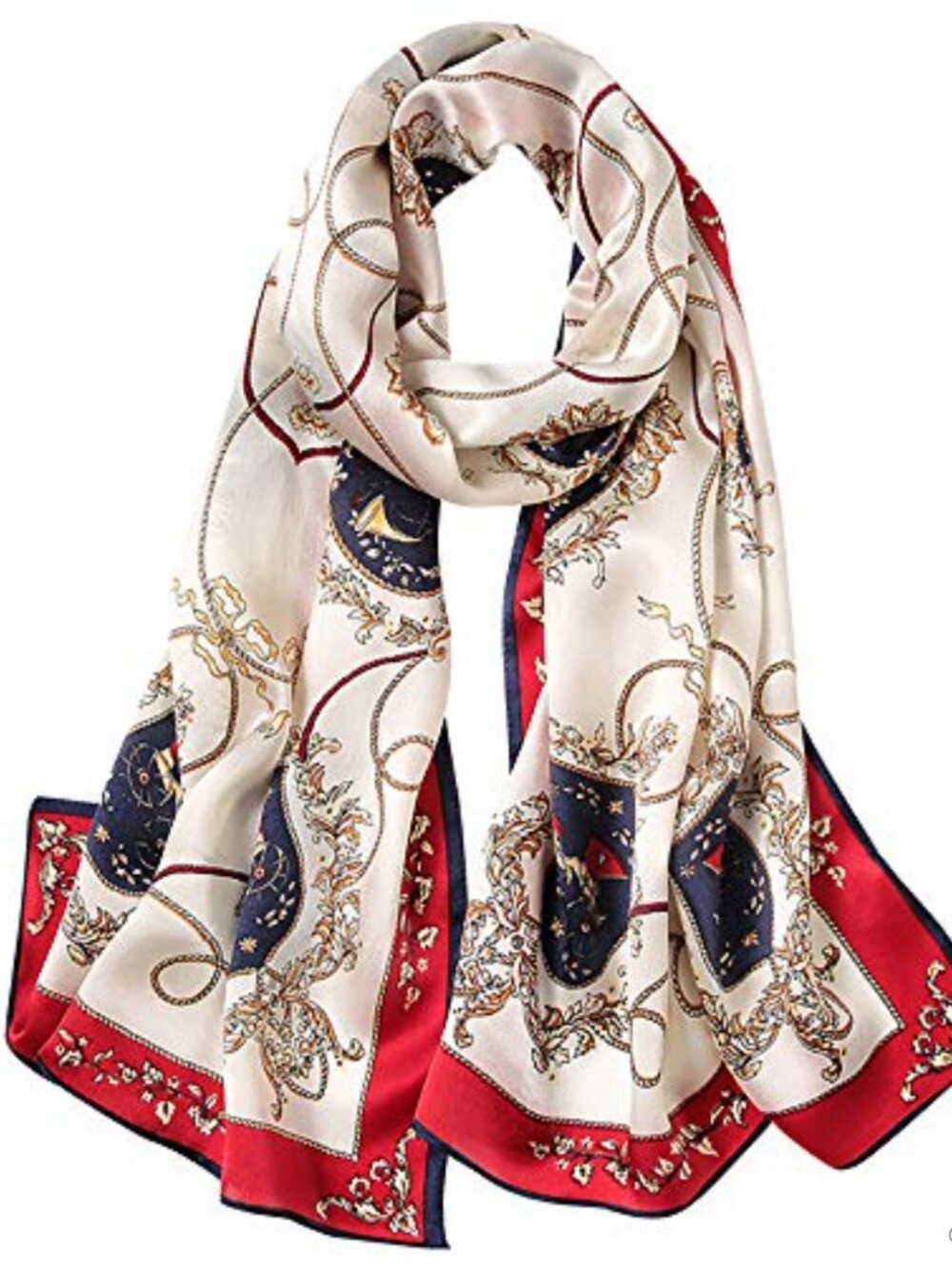 100% Mulberry Silk Long Oblong Scarf Shawl Wrap Lightweight Gift Women